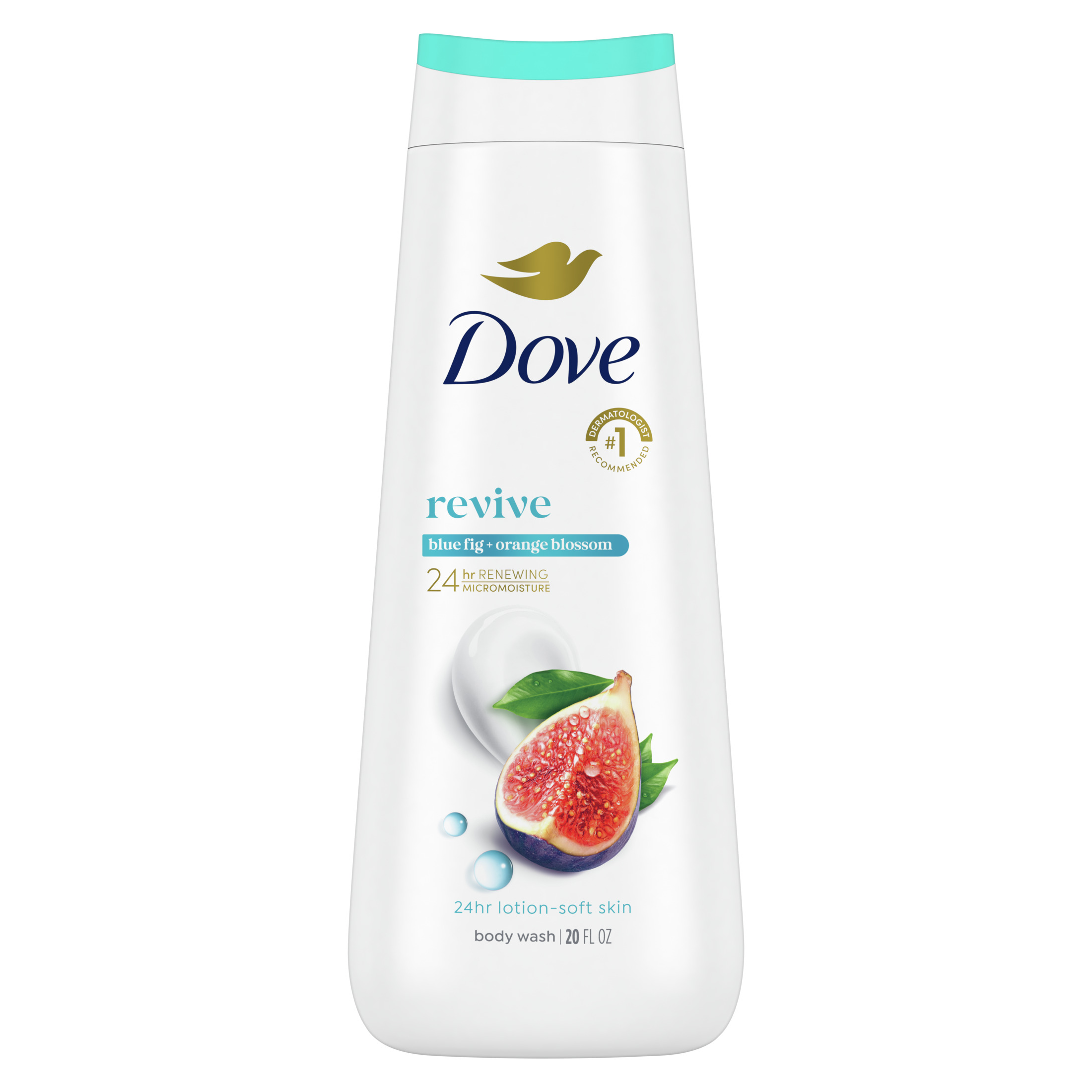 Dove Reviving Gentle Body Wash for Women Blue Fig and Orange Blossom, 20 fl oz